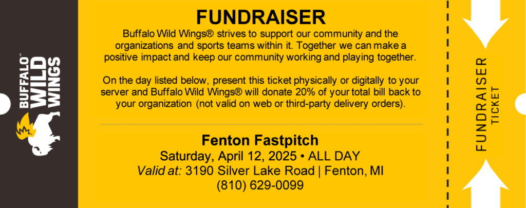 buffalo wild wings sponsorship ticket